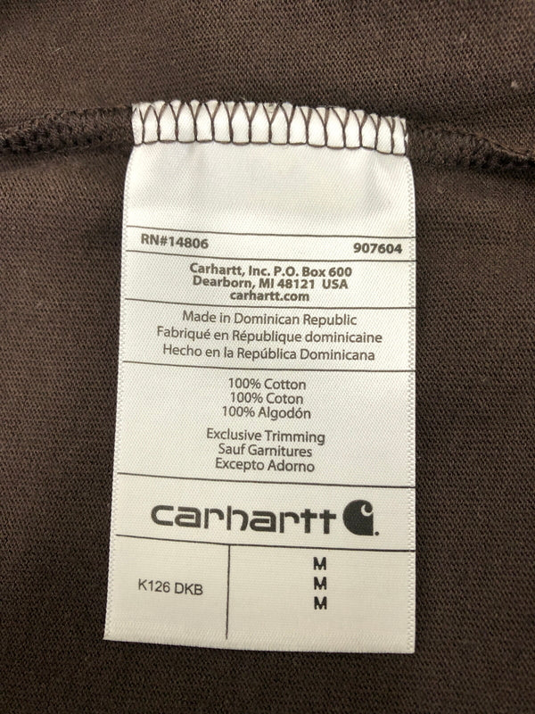 【中古品】【メンズ】 Carhartt カーハート Loose Fit Long-Sleeve Pocket T-Shirt K126 DKB ルーズ フィット ロングスリーブ ポケット Tシャツ 145-260820-YS-01-hon サイズ：M カラー：ダークブラウン 万代Net店