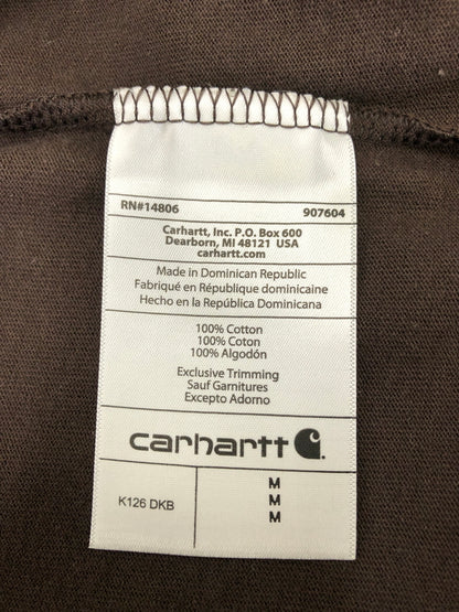 【中古品】【メンズ】 Carhartt カーハート Loose Fit Long-Sleeve Pocket T-Shirt K126 DKB ルーズ フィット ロングスリーブ ポケット Tシャツ 145-260820-YS-01-hon サイズ：M カラー：ダークブラウン 万代Net店