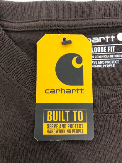 【中古品】【メンズ】 Carhartt カーハート Loose Fit Long-Sleeve Pocket T-Shirt K126 DKB ルーズ フィット ロングスリーブ ポケット Tシャツ 145-260820-YS-01-hon サイズ：M カラー：ダークブラウン 万代Net店