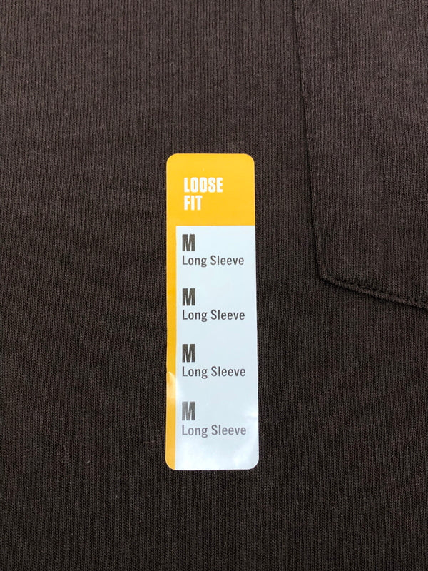 【中古品】【メンズ】 Carhartt カーハート Loose Fit Long-Sleeve Pocket T-Shirt K126 DKB ルーズ フィット ロングスリーブ ポケット Tシャツ 145-260820-YS-01-hon サイズ：M カラー：ダークブラウン 万代Net店