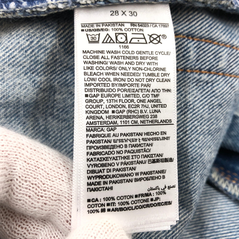 【中古美品】【メンズ】 GAP ギャップ BAGGY FIT DENIM PANTS バギーフィット デニムパンツ ボトムス 158-260625-hn-09-fur サイズ：28×30 カラー：ブルー系 万代Net店