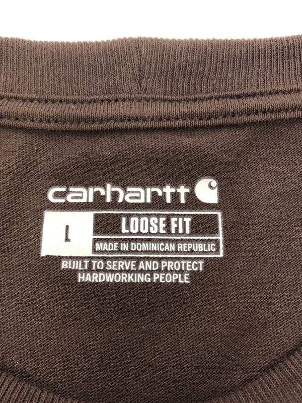 【中古品】【メンズ】 Carhartt カーハート Loose Fit Long-Sleeve Pocket T-Shirt K126 DKB ルーズ フィット ロングスリーブ ポケット Tシャツ トップス 145-260820-YS-02-hon サイズ：L カラー：ダークブラウン 万代Net店