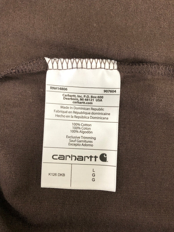 【中古品】【メンズ】 Carhartt カーハート Loose Fit Long-Sleeve Pocket T-Shirt K126 DKB ルーズ フィット ロングスリーブ ポケット Tシャツ トップス 145-260820-YS-02-hon サイズ：L カラー：ダークブラウン 万代Net店