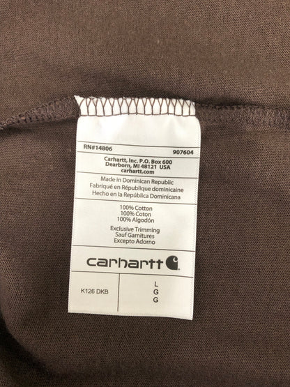 【中古品】【メンズ】 Carhartt カーハート Loose Fit Long-Sleeve Pocket T-Shirt K126 DKB ルーズ フィット ロングスリーブ ポケット Tシャツ トップス 145-260820-YS-02-hon サイズ：L カラー：ダークブラウン 万代Net店