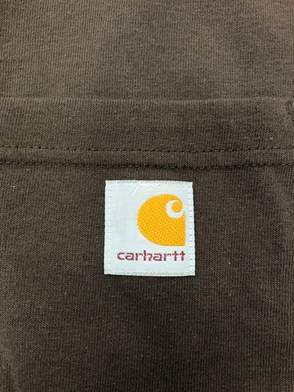 【中古品】【メンズ】 Carhartt カーハート Loose Fit Long-Sleeve Pocket T-Shirt K126 DKB ルーズ フィット ロングスリーブ ポケット Tシャツ トップス 145-260820-YS-02-hon サイズ：L カラー：ダークブラウン 万代Net店