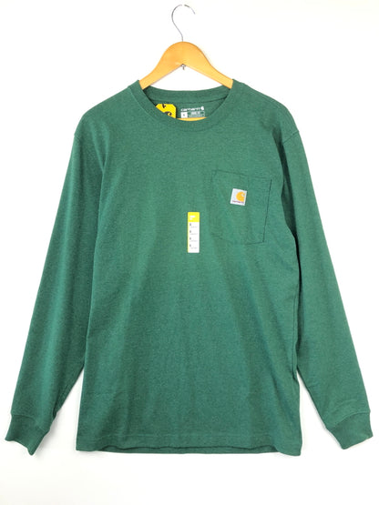 【中古美品】【メンズ】 Carhartt カーハート Loose Fit Long-Sleeve Pocket T-Shirt K126 G55 ルーズ フィット ロングスリーブ ポケット Tシャツ トップス 145-260820-YS-03-hon サイズ：S カラー：グリーン 万代Net店