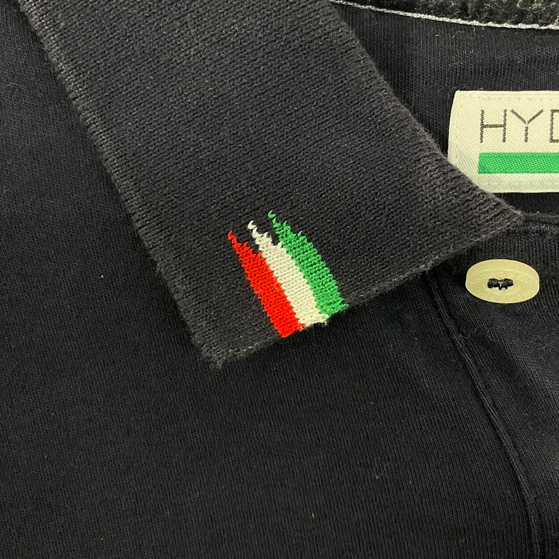 【中古品】【メンズ】 HUDROGEN ポロシャツ 147-260327-SS-07-iwa サイズ：XL カラー：ネイビー 万代Net店