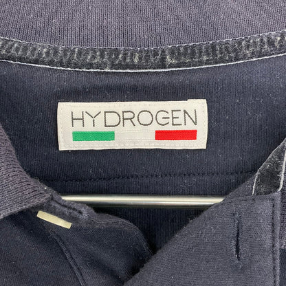 【中古品】【メンズ】 HUDROGEN ポロシャツ 147-260327-SS-07-iwa サイズ：XL カラー：ネイビー 万代Net店