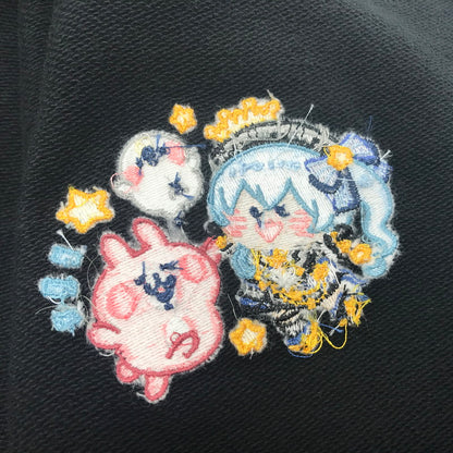 【中古美品】 ホロライブ 星街すいせい×カナヘイの小動物コラボ おでかけパーカー フリーサイズ 本体のみ 053-260913-ti-13-tag 万代Net店