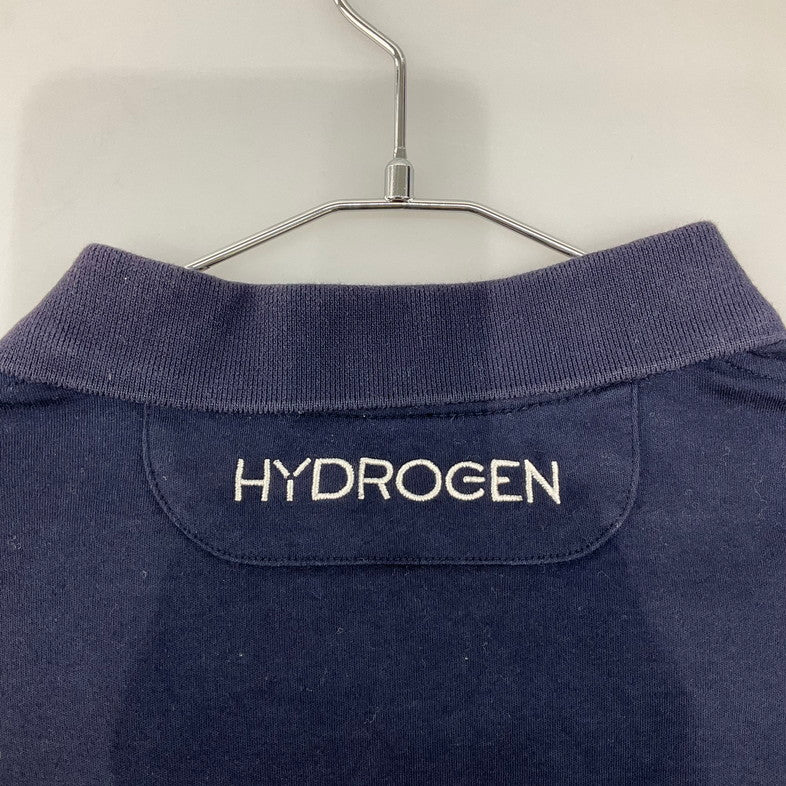 【中古品】【メンズ】 HUDROGEN ポロシャツ 147-260327-SS-07-iwa サイズ：XL カラー：ネイビー 万代Net店