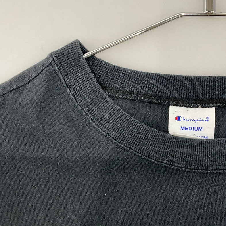 【中古品】【メンズ】 Champion チャンピオン S S Tee 148-260327-SS-09-iwa サイズ：M カラー：ブラック 万代Net店