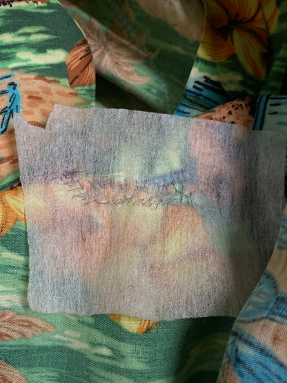 【現状渡し品】【メンズ】 MONA LOA 60S RAYON SS ALOHA SHIRT モア ロナ 60年代 レーヨン 半袖アロハシャツ トップス 146-250613-jt-24-min サイズ：L カラー：グリーン系 万代Net店