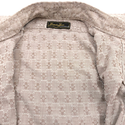 【中古品】【メンズ】 HAMPSHIRE HOUSE BY VAN HEUSEN ハンプシャー ハウス バイ ヴァン ヒューゼン L/S SHIRT 長袖シャツ カジュアルシャツ トップス 146-260627-hn-05-fur サイズ：不明 カラー：ベージュ系 万代Net店