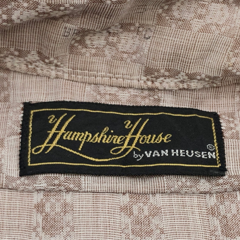 【中古品】【メンズ】 HAMPSHIRE HOUSE BY VAN HEUSEN ハンプシャー ハウス バイ ヴァン ヒューゼン L/S SHIRT 長袖シャツ カジュアルシャツ トップス 146-260627-hn-05-fur サイズ：不明 カラー：ベージュ系 万代Net店