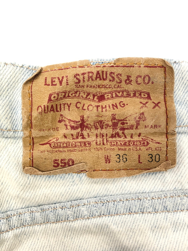 【中古品】【メンズ】 Levi's リーバイス Relaxed Fit Tapered 550 Jeans 550 リラックスド フィット テーパード デニム ジーンズ パンツ 156-260820-YS-07-hon サイズ：36 カラー：インディゴ 万代Net店
