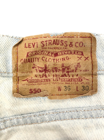【中古品】【メンズ】 Levi's リーバイス Relaxed Fit Tapered 550 Jeans 550 リラックスド フィット テーパード デニム ジーンズ パンツ 156-260820-YS-07-hon サイズ：36 カラー：インディゴ 万代Net店