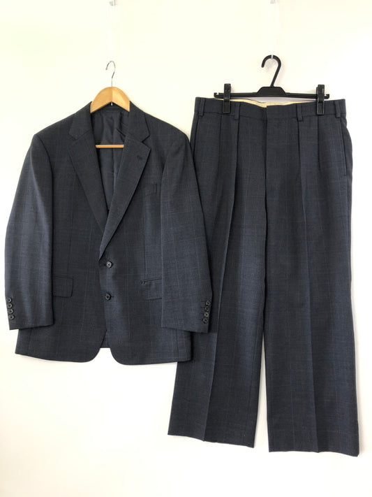 【中古品】【メンズ】 J.PRESS ジェイプレス New England Model Check Suit P11-SR-OV BA-4-0504 ニューイングランドモデル チェック スーツ セットアップ 145-260820-YS-08-hon カラー：グレー 万代Net店