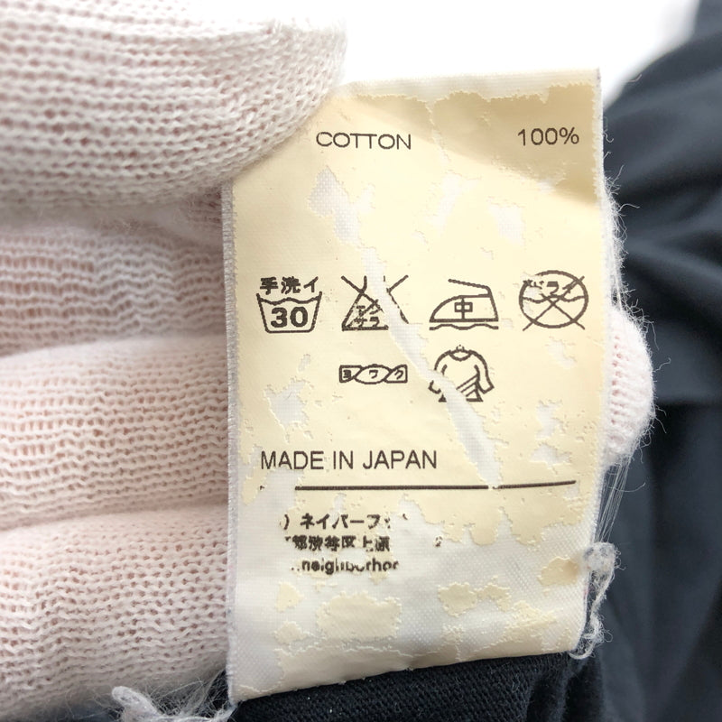 【中古品】【メンズ】 NEIGHBORHOOD ネイバーフッド LEFT CHEST LOGO PRINT TEE レフトチェストロゴ プリント 七分袖 Tシャツ トップス 142-260627-hn-06-fur サイズ：不明 カラー：ブラック 万代Net店