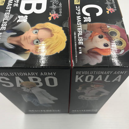 【中古美品】 一番くじ ワンピース 革命の炎 A賞・B賞・C賞・ラスト賞 セット ドラゴン サボ コアラ MASTERLISE 未開封 箱イタミあり 047-260917-ti-04-tag 万代Net店