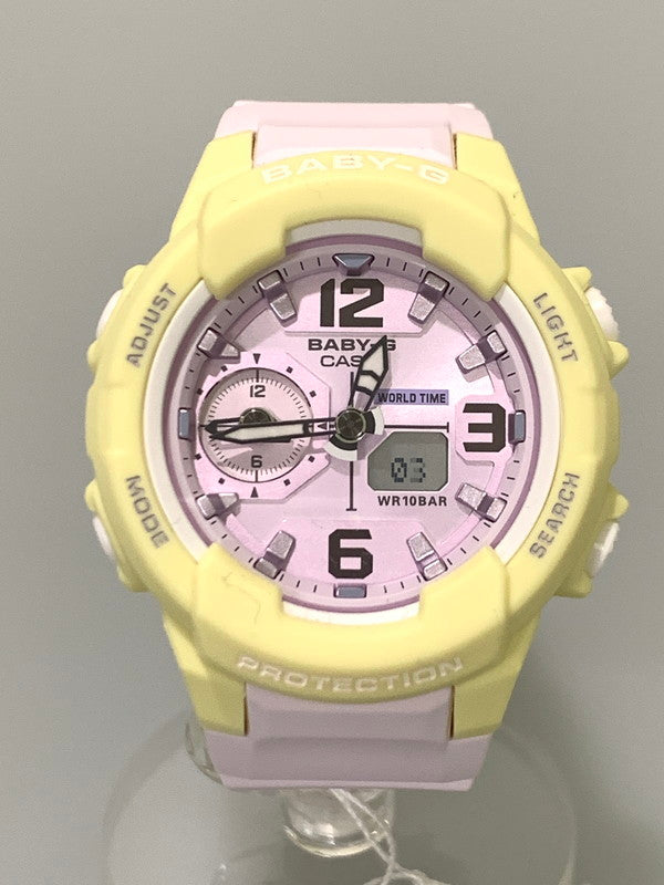 【中古美品】【レディース】 Baby-G ベイビージー BGA-230PC-9BDR アナデジ クォーツ腕時計 ウォッチ 196-241129-me-02-min カラー：ピンク 万代Net店
