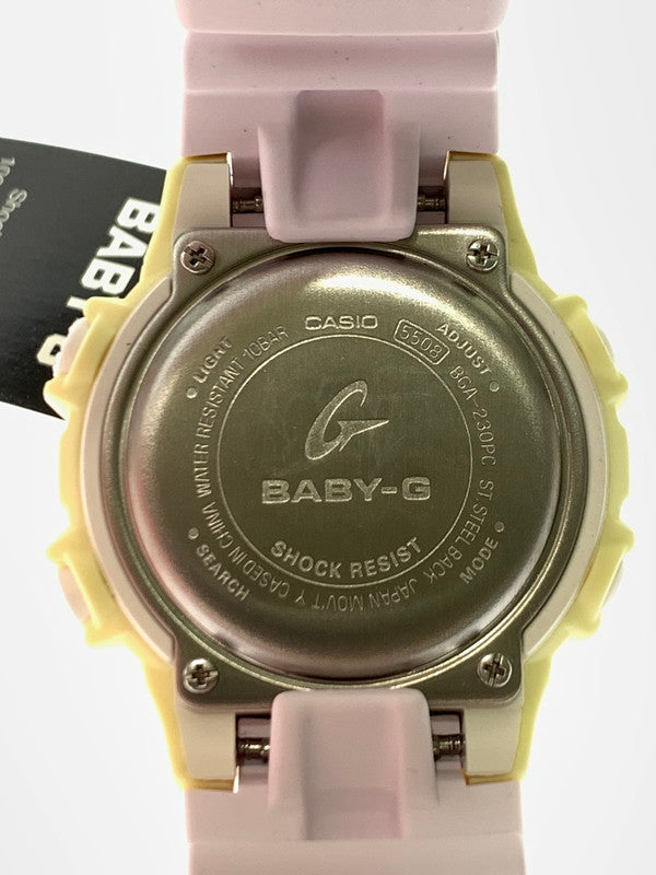 【中古美品】【レディース】 Baby-G ベイビージー BGA-230PC-9BDR アナデジ クォーツ腕時計 ウォッチ 196-241129-me-02-min カラー：ピンク 万代Net店