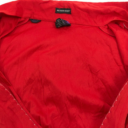 【現状渡し品】【メンズ】 Joel ジョエル 半袖シャツ カジュアルシャツ トップス 146-251029-hn-06-fur サイズ：L カラー：レッド 万代Net店