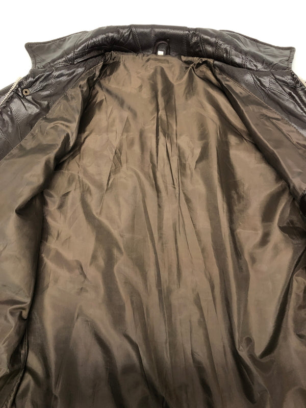 【中古品】【メンズ】 Unknown USED パッチワーク レザージャケット アウター 147-260820-YS-09-hon サイズ：LL カラー：ブラウン 万代Net店
