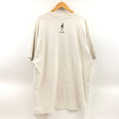 【現状渡し品】【メンズ】 HANES BEEFY ヘインズ ビーフィー 1996 OLYMPIC GAMES S/S TEE 両シングル 1996 オリンピック ゲームス 半袖Tシャツ トップス 146-260627-hn-07-fur サイズ：XXL カラー：ホワイト 万代Net店
