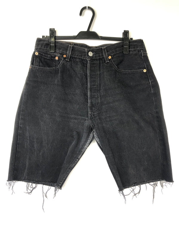 【中古品】【メンズ】 Levi's リーバイス 90’s 501 Cutoff Denim Shorts 6501-0660 501 90年代 カットオフ デニム ショーツ パンツ 156-260820-YS-10-hon サイズ：32 カラー：ブラック 万代Net店