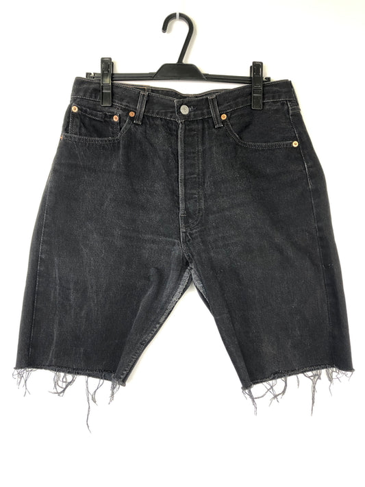 【中古品】【メンズ】 Levi's リーバイス 90’s 501 Cutoff Denim Shorts 6501-0660 501 90年代 カットオフ デニム ショーツ パンツ 156-260820-YS-10-hon サイズ：32 カラー：ブラック 万代Net店