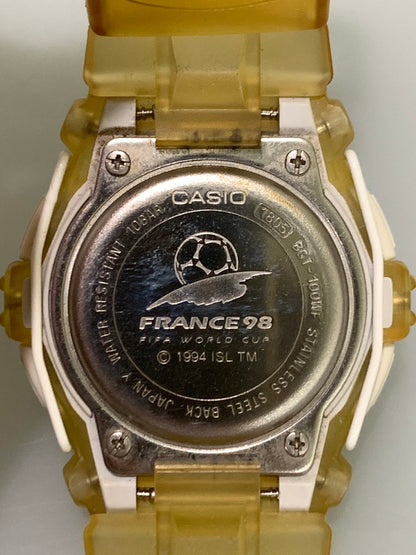 【中古品】【メンズ】 Baby-G ベイビージー BGT-100WF-4BT FIFA 1998 FRANCE WORLD CUP デジタル クォーツ腕時計 ウォッチ 196-241129-me-04-min カラー：イエロー 万代Net店