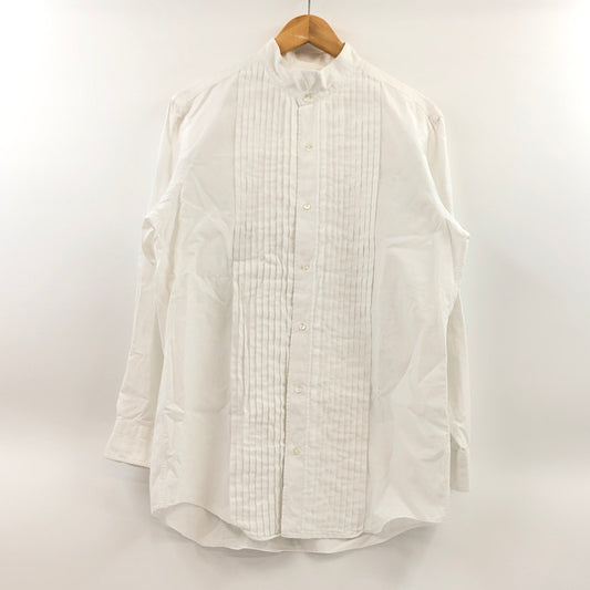 【中古品】【メンズ】 KENT IN TRADITION ケント イントラディション L/S FRONT PLEATS SHIRT フロントプリーツ 長袖シャツ トップス 146-260627-hn-09-fur サイズ：不明 カラー：ホワイト 万代Net店
