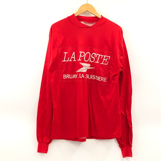 【中古品】【メンズ】 FRENCH VINTAGE フレンチヴィンテージ "LA POSTE" L/S TEE フランス郵便局 長袖Tシャツ トップス 146-260627-hn-10-fur サイズ：不明 カラー：レッド 万代Net店
