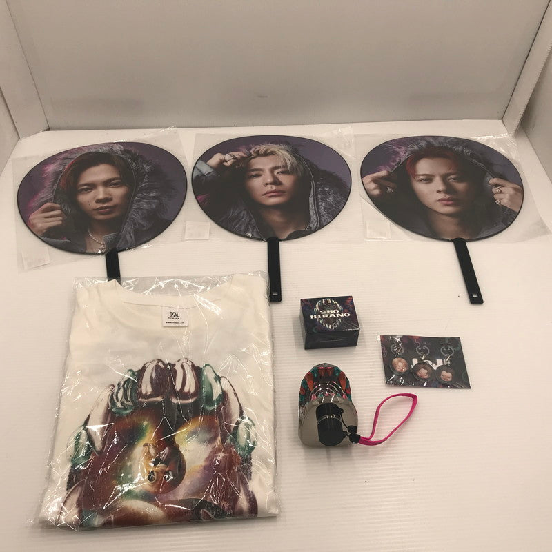 【中古美品】 （2）Number_i グッズ セット Tシャツ ペンライトトップ うちわ等 Tシャツのサイズ不明 087-260917-ti-07-tag 万代Net店