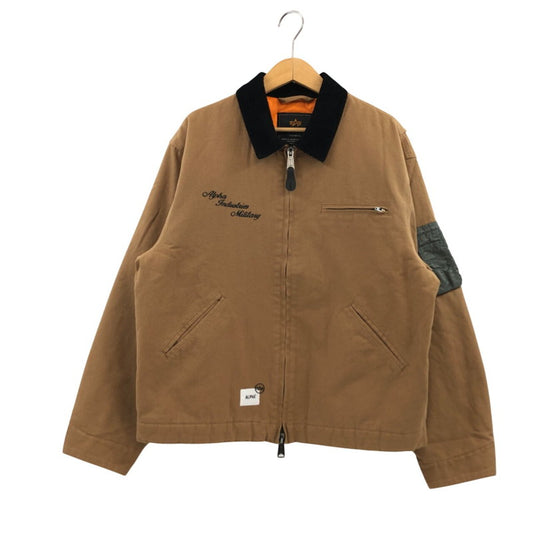 【中古品】【メンズ】 ALPHA INDUSTRIES アルファ インダストリーズ UNFRM DETROIT JACKET 7975252022 ユニフォームデトロイトジャケット ダック地 ミリタリー風 アウター 145-260404-hn-08-fur サイズ：L カラー：ベージュ系 万代Net店
