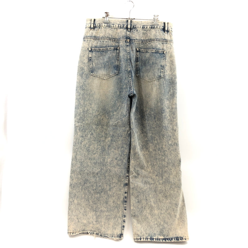 【中古品】【メンズ】 FREAK'S STORE フリークスストア MR HEARTS VINTAGE WASH WIDE STRAIGHT DENIM 1243280400001 デニムパンツ ボトムス 158-260627-hn-12-fur サイズ：L カラー：ブルー系 万代Net店