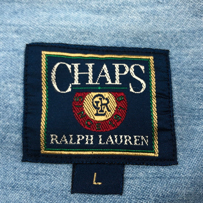 【中古品】【メンズ】 CHAPS RALPH LAUREN チャップス ラルフローレン 半袖シャツ カジュアルシャツ トップス 146-251029-hn-09-fur サイズ：L カラー：ベージュ系 万代Net店