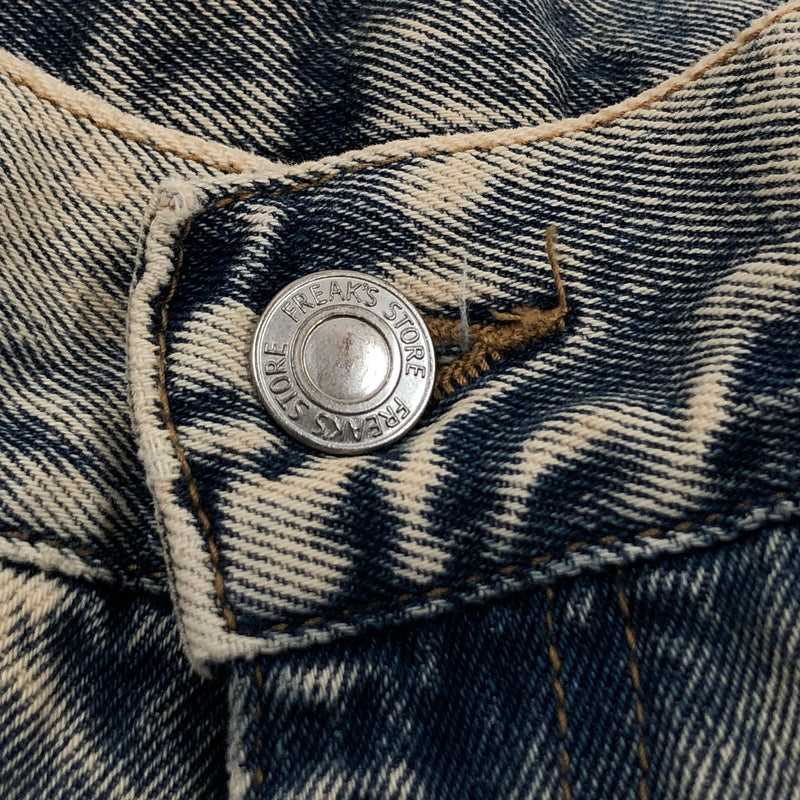 【中古品】【メンズ】 FREAK'S STORE フリークスストア MR HEARTS VINTAGE WASH WIDE STRAIGHT DENIM 1243280400001 デニムパンツ ボトムス 158-260627-hn-12-fur サイズ：L カラー：ブルー系 万代Net店