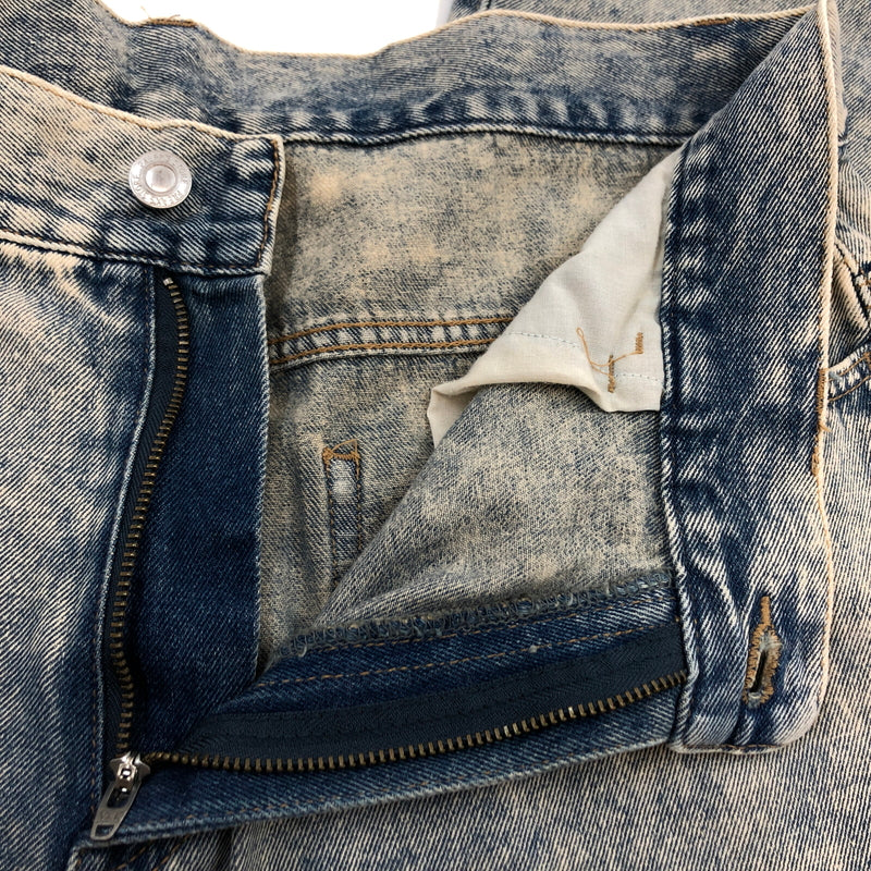 【中古品】【メンズ】 FREAK'S STORE フリークスストア MR HEARTS VINTAGE WASH WIDE STRAIGHT DENIM 1243280400001 デニムパンツ ボトムス 158-260627-hn-12-fur サイズ：L カラー：ブルー系 万代Net店