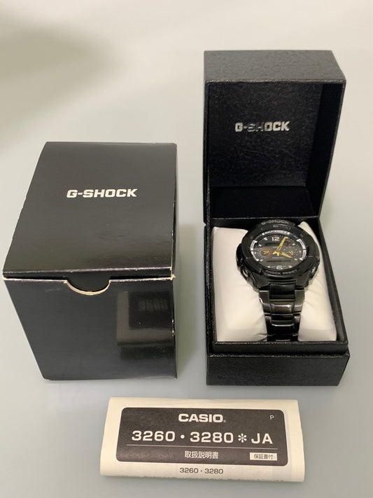 【中古品】G-SHOCK ジーショック GW-3500BD-1AER SKY COCKPIT ソーラー腕時計 スカイコックピット ウォッチ 196-241129-me-06-min カラー：ブラック 万代Net店