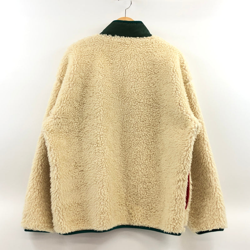 【中古品】【メンズ】 CHAMPION チャンピオン BOA JACKET C8-Q646 ボアジャケット フリース アウター 148-260916-hn-01-fur サイズ：L カラー：クリーム/グリーン 万代Net店