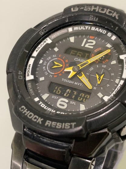 【中古品】G-SHOCK ジーショック GW-3500BD-1AER SKY COCKPIT ソーラー腕時計 スカイコックピット ウォッチ 196-241129-me-06-min カラー：ブラック 万代Net店