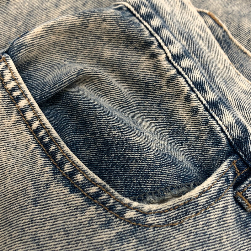 【中古品】【メンズ】 FREAK'S STORE フリークスストア MR HEARTS VINTAGE WASH WIDE STRAIGHT DENIM 1243280400001 デニムパンツ ボトムス 158-260627-hn-12-fur サイズ：L カラー：ブルー系 万代Net店