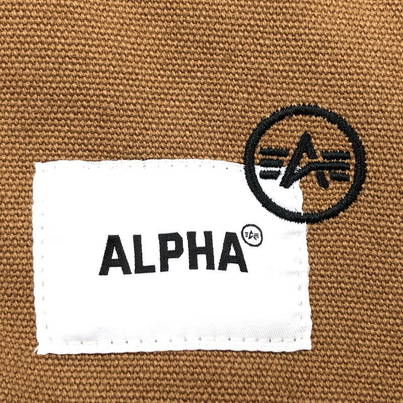 【中古品】【メンズ】 ALPHA INDUSTRIES アルファ インダストリーズ UNFRM DETROIT JACKET 7975252022 ユニフォームデトロイトジャケット ダック地 ミリタリー風 アウター 145-260404-hn-08-fur サイズ：L カラー：ベージュ系 万代Net店