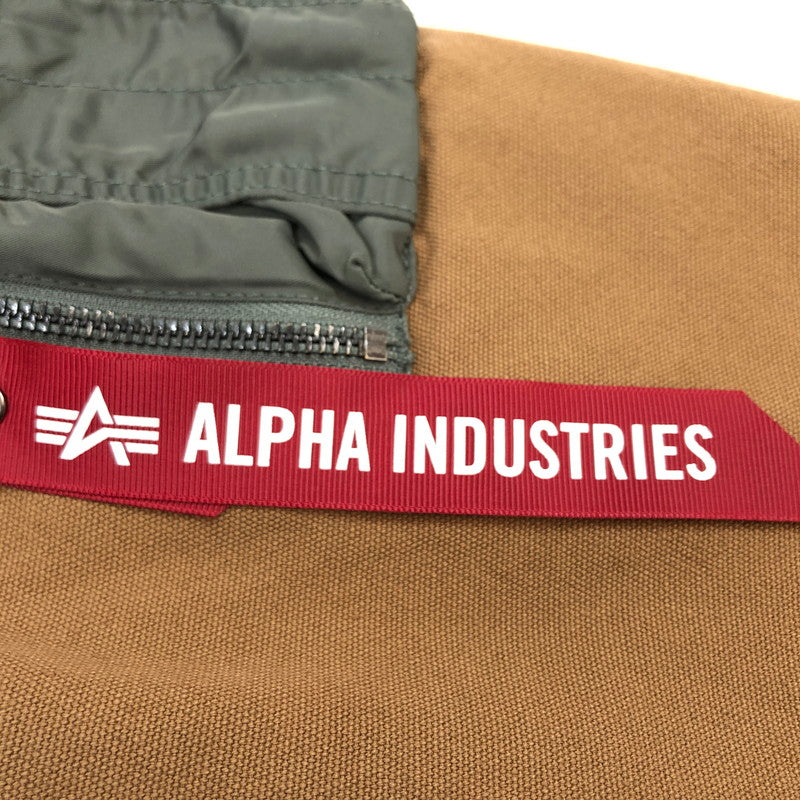 【中古品】【メンズ】 ALPHA INDUSTRIES アルファ インダストリーズ UNFRM DETROIT JACKET 7975252022 ユニフォームデトロイトジャケット ダック地 ミリタリー風 アウター 145-260404-hn-08-fur サイズ：L カラー：ベージュ系 万代Net店