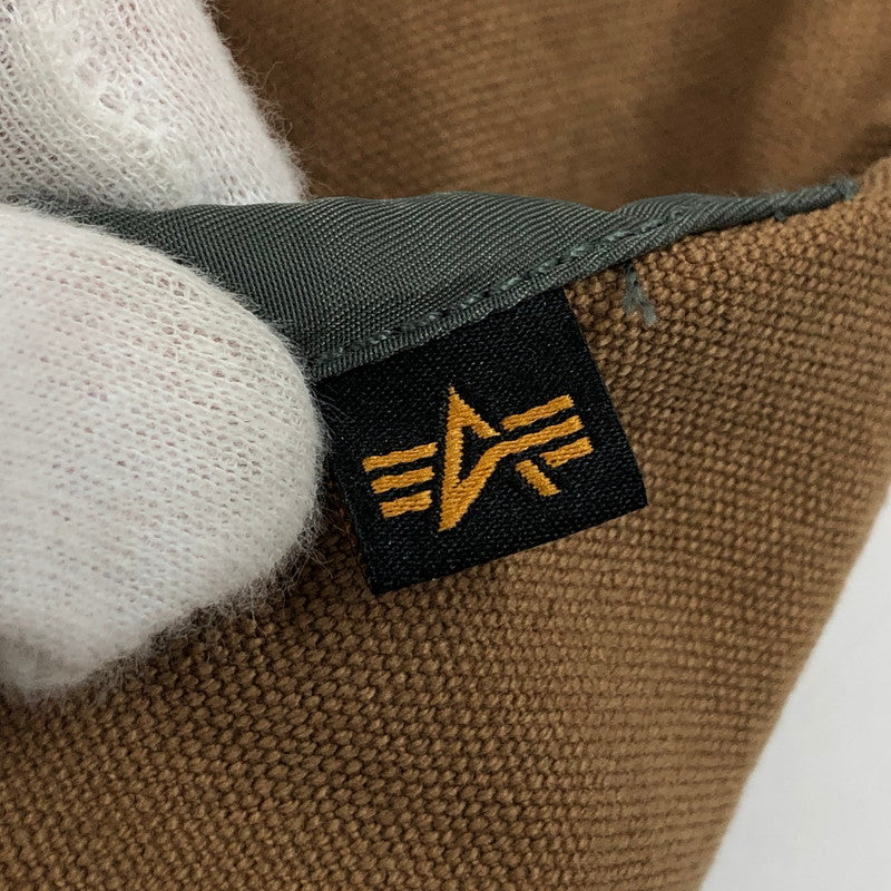 【中古品】【メンズ】 ALPHA INDUSTRIES アルファ インダストリーズ UNFRM DETROIT JACKET 7975252022 ユニフォームデトロイトジャケット ダック地 ミリタリー風 アウター 145-260404-hn-08-fur サイズ：L カラー：ベージュ系 万代Net店