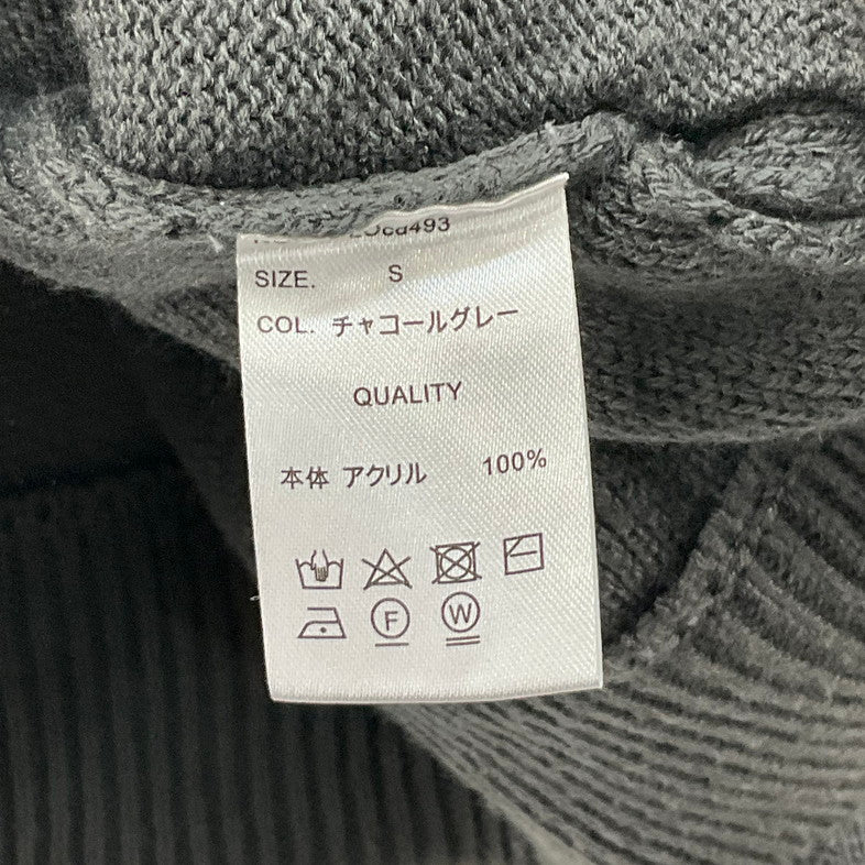 【中古品】【メンズ】 LOOSE LOCD493 グレーカーディガン 147-260328-SS-07-iwa サイズ：S カラー：チャコールグレー 万代Net店