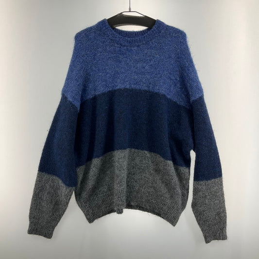 【中古品】【メンズ】 SINSS SIN24WN08-00101 ボーダーグラデーションニット 147-260328-SS-08-iwa サイズ：M カラー：ブルー グレー 万代Net店