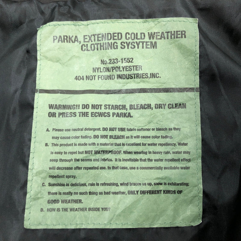 【中古品】【メンズ】 FREAK’S STORE フリークスストア 23AW ECWCS GEN2 COLD WEATHER PARKA 233-1552 コールド ウェザー パーカー マウンテンパーカー アウター 147-260916-hn-02-fur サイズ：M カラー：ブラック 万代Net店