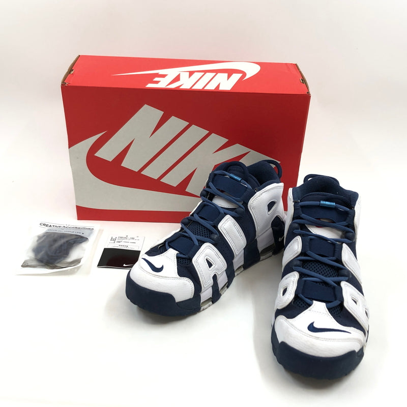 【中古品】【メンズ】 NIKE ナイキ AIR MORE UPTEMPO '96 "OLYMPIC"(2024) FQ8182-100 エアモアアップテンポ '96 オリンピック(2024) スニーカー シューズ 靴 160-260628-hn-01-fur サイズ：28.5cm US10.5 カラー：ホワイト/ミッドナイトネイビー 万代Net店